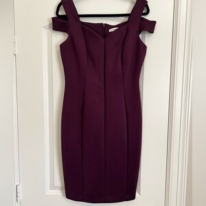 Calvin Klein Women's Shoulder Cut Out Sheath Dress with Sweetheart Neckline